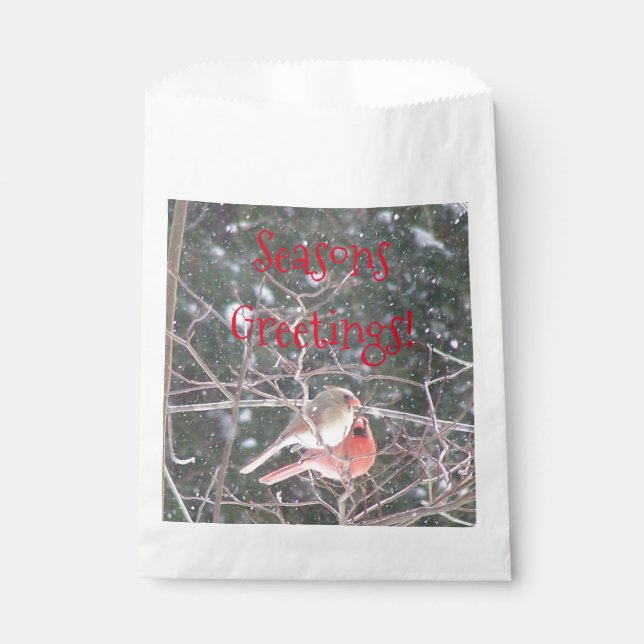 Bolsa De Papel Cardenal rojo Bird (Anverso)