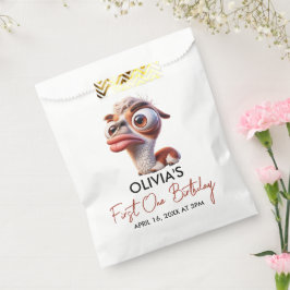 Bolsa De Papel Caricatura divertida de Llama Fiesta Primer Cumple