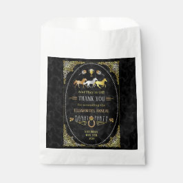 Bolsa De Papel Carreras de caballos Derby Day Fiesta Art Deco Oro