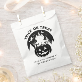 Bolsa De Papel Casa De Halloween De Trick O Trek