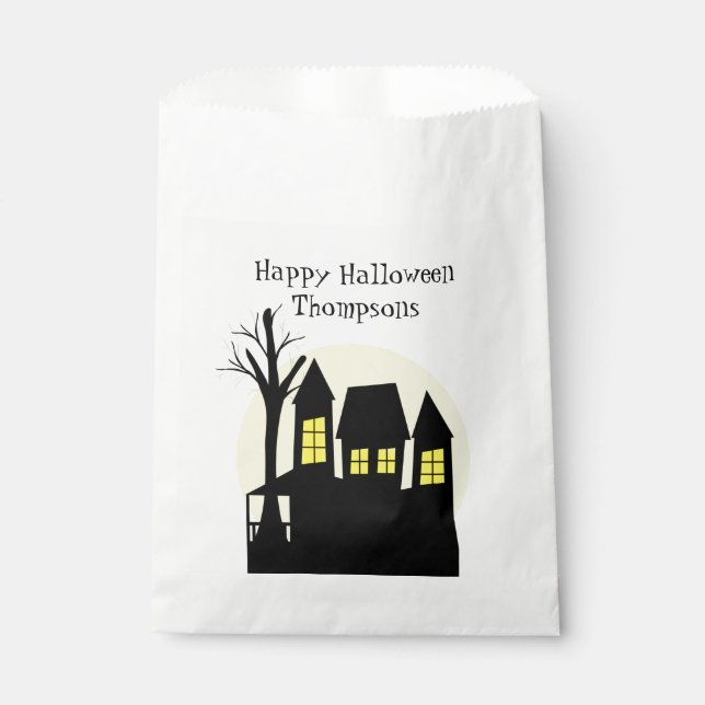 Bolsa De Papel Casa Embrujada de Terror (Anverso)