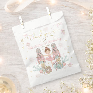 Bolsa De Papel Cascanueces Rosa Invierno Onederland 1er Cumpleaño