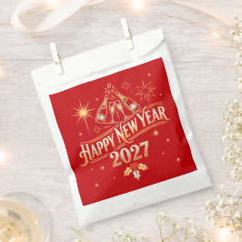 Bolsa De Papel Celebración de Año Nuevo 2027 Feliz