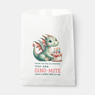 Bolsa De Papel Celebración de cumpleaños de dinosaurio chino-mita