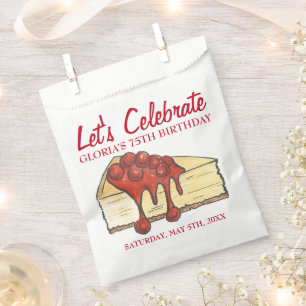 Bolsa De Papel Celebremos el cumpleaños del postre de queso de ce
