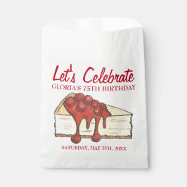 Bolsa De Papel Celebremos el cumpleaños del postre de queso de ce