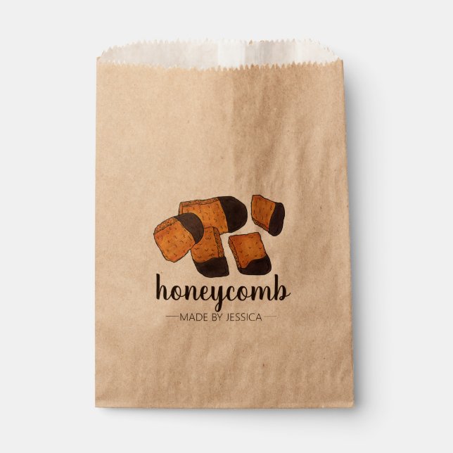 Bolsa De Papel Cenicienta de esponja de Honeycomb británico Toffe (Anverso)