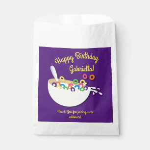 Bolsa De Papel Cereal Bowl Niños Sleepover Fiesta de Cumpleaños