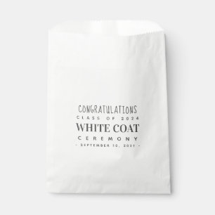 Bolsa De Papel Ceremonia de Abrigo Blanco Felicitaciones Clase de