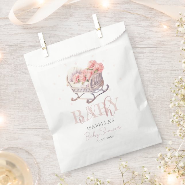 Bolsa De Papel Cesta de bebés pastel de Baby Shower (Cortado)