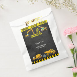 Bolsa De Papel Chalkboard en construcción Baby Shower
