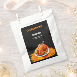 Bolsa De Papel Chalkboard Thankde Roast Turkey Baby Shower