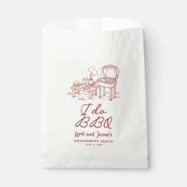 Bolsa De Papel Champán de Pareja I Do BBQ 