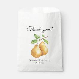 Bolsa De Papel Champán de pera perfecta acuarela Bridal Shower de