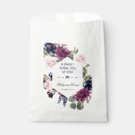 Bolsa De Papel Charm Lavender Purple Floral Bloom GRACIAS