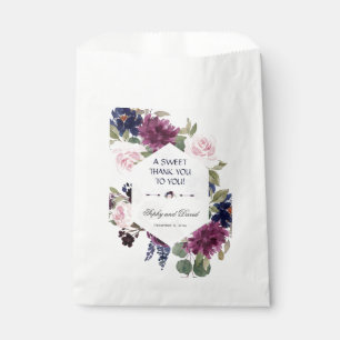Bolsa De Papel Charm Lavender Purple Floral Bloom GRACIAS
