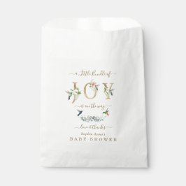 Bolsa De Papel Charm Little Bundle Of Joy Hummingbird Baby Shower