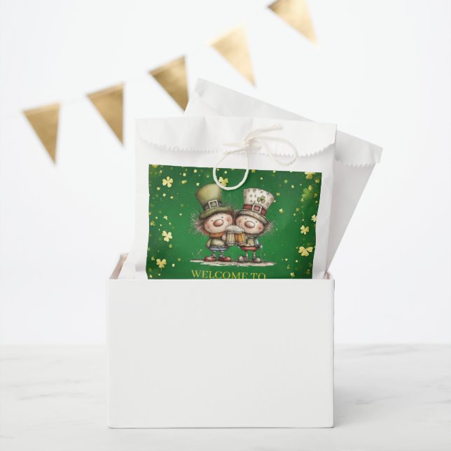 Bolsa De Papel Cheerful St. Patrick’s Day Party Illustration (Fiesta)