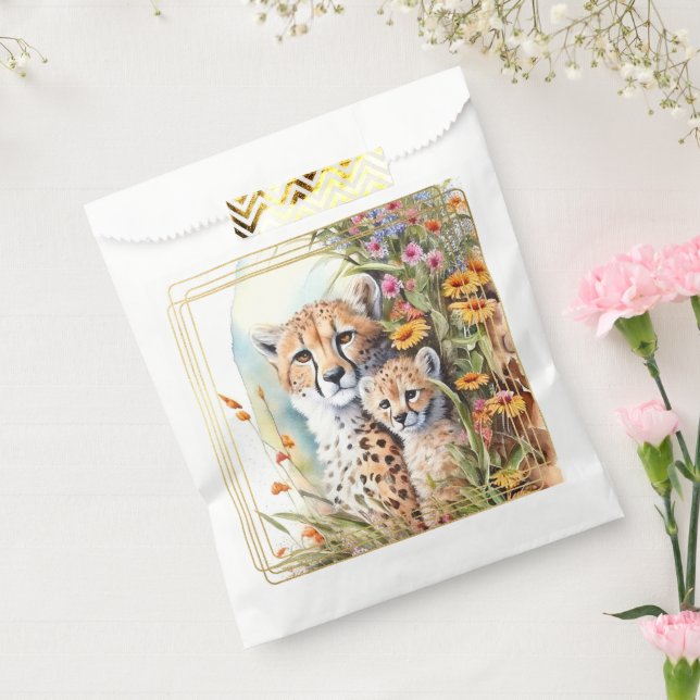 Bolsa De Papel Cheetah Baby y Mamá (Sellado)