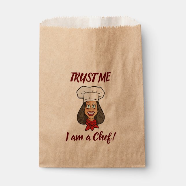 Bolsa De Papel Chef femenino (Anverso)
