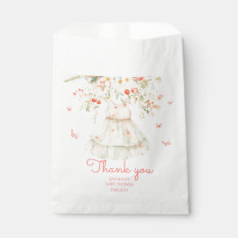 Bolsa De Papel Cherry Blossom Clothesline Baby Shower gracias
