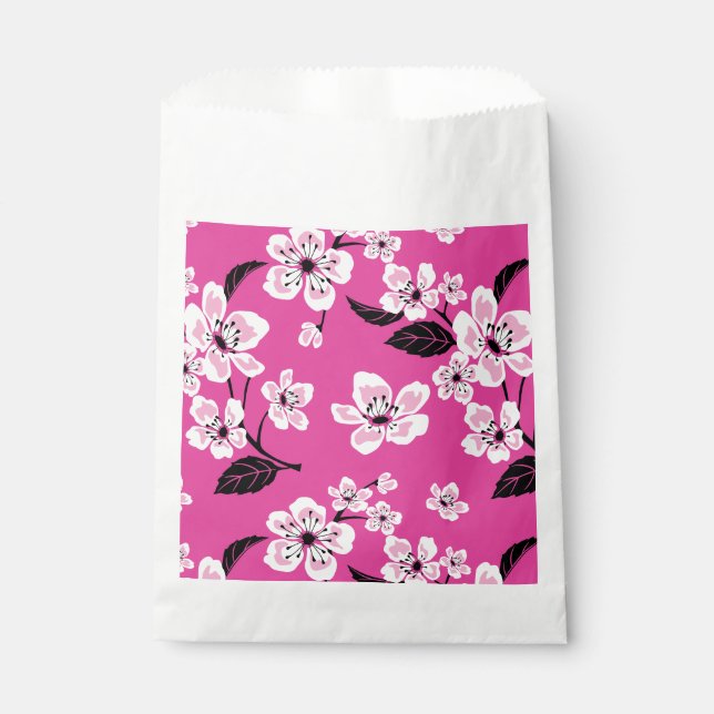 BOLSA DE PAPEL CHERRY BLOSSOM - SAKURA (ROSA) (Anverso)