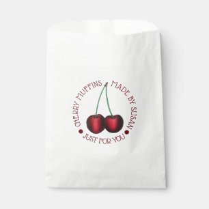 Bolsa De Papel Cherry Muffins horneó productos caseros con amor d