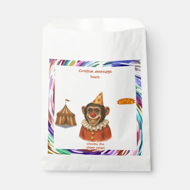 Bolsa De Papel Chester el payaso chimpancé (Anverso)