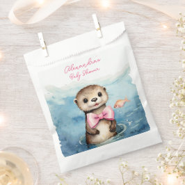 Bolsa De Papel Chica Baby Otter Baby Shower