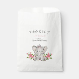 Bolsa De Papel Chica Bebé Elefante Ducha de Cumpleaños Drive By