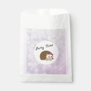 Bolsa De Papel Chica Cute Hedgehog Fiesta Tiempo