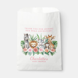 Bolsa De Papel Chica de animales de Safari en la jungla Bolsa de