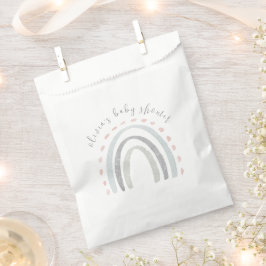 Bolsa De Papel Chica de arcoiris simple lindo Boho Baby Shower