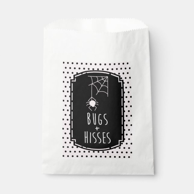 Bolsa De Papel Chica de Halloween Bugs & Hisses de cumpleaños