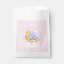 Chica de la ducha de bebé de elefante rosa