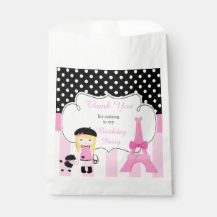 Bolsa De Papel Chica de la Torre Eiffel de París