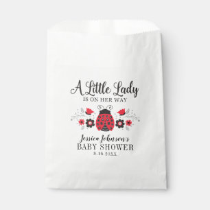 Bolsa De Papel Chica de Little Lady Ladybug Baby Shower