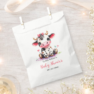Bolsa De Papel Chica ducha de bebé minimalista Vaca Sagrada