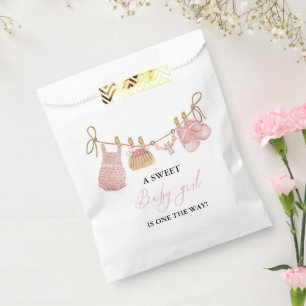 Bolsa De Papel Chica rosa Bohemian Clothes Baby Shower