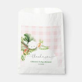 Bolsa De Papel Chica rosado crecido localmente ducha bebé gracias