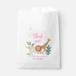 Bolsa De Papel Chica Safari Fiesta de Cumpleaños Gracias Tags De 