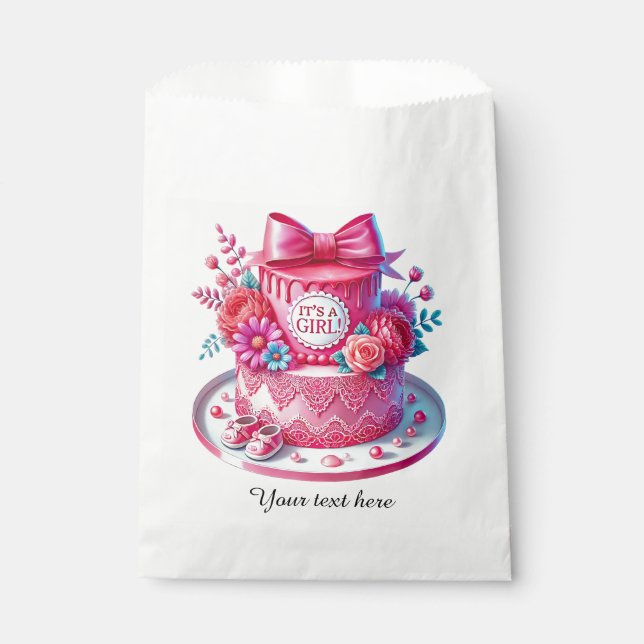Bolsa De Papel Chicas cortos con ducha de bebé (Anverso)
