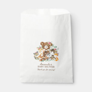 Bolsa De Papel Chicas de amigos de Woodland Baby Shower favorecen