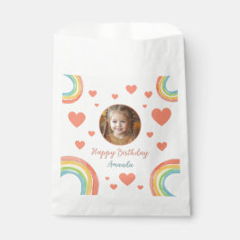 Bolsa De Papel Chicas del arcoiris del Pastel de color lindo foto