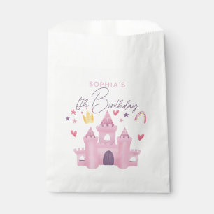 Bolsa De Papel Chicas del Palacio de la Princesa Rosa 6 niños de 
