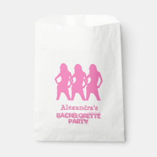 Bolsa De Papel Chicas fiestas rosados fiesta de soltería personal
