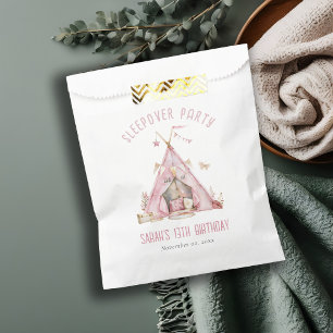 Bolsa De Papel Chicas rosados Tienden a Sleepover Fiesta de Cumpl