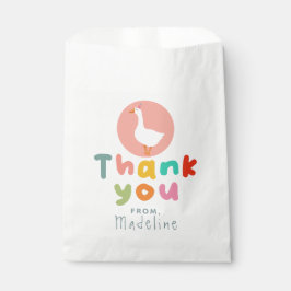 Bolsa De Papel Chicas se burlan de dos granjas rosadas de ganso b