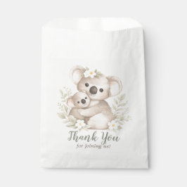 Bolsa De Papel Chico de Koala Neutral Boho Baby Shower