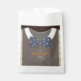 Bolsa De Papel Chico ducha de bebé autum otoño azul burlap bodysu